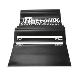 Darts gumi szőnyeg Harrows Rubber Mat 300×65cm, fekete