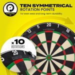 Darts tábla, Harrows Fortis, élezett dróttal, verseny minőségű, sisalból