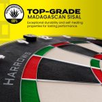 Darts tábla, Harrows Fortis, élezett dróttal, verseny minőségű, sisalból