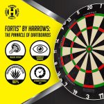 Darts tábla, Harrows Fortis, élezett dróttal, verseny minőségű, sisalból