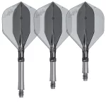 Darts tollszár rövid L-Style L-System L1 190, átlátszó fekete 35mm