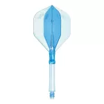 Darts tollszár hosszú L-Style L-System L1 330, átlátszó kék 49mm