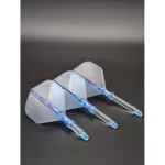 Darts tollszár hosszú L-Style L-System L1 330, átlátszó kék 49mm