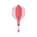 Darts tollszár rövid L-Style L-System L1 190, átlátszó piros 35mm