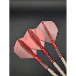 Darts tollszár közepes L-Style L-System L1 260, átlátszó piros 42mm