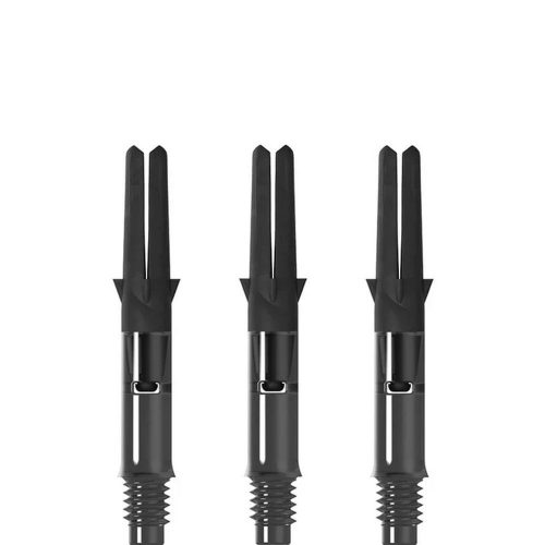 Dart szár rövid L-Style Straight Spin 190 elforgó, fekete 35mm