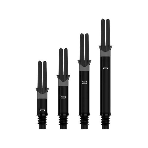 Dart szár közepes L-Style Straight Silent Spin 260 elforgós, fekete 40mm