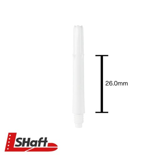 Dart szár rövid L-Style Straight 260, fehér 26mm