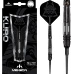 Dart szett Mission soft Kuro 21g, black, M4, rear taper, 95% wolfram
