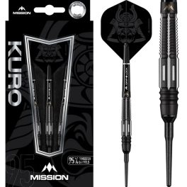   Dart szett Mission soft Kuro 21g, black, M4, rear taper, 95% wolfram