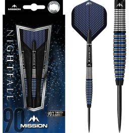 Dart szett Mission steel Nightfall 26g, M4, curved, 90% wolfram