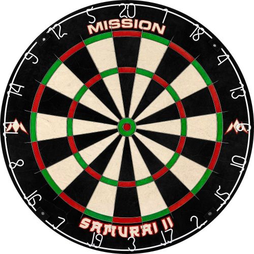 Darts tábla,sisal, Mission Samurai II, verseny minőségű, élezett dróttal