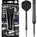 Dart szett Mission steel Spiro 24g, M2,curved, 90% wolfram