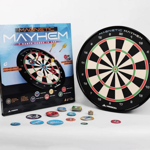 Darts tábla mágneses, Mission Magnetic Mayhem, 7 játék az 1-ben, 12 mágneses dart nyíllal