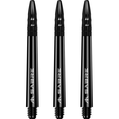 Darts szár hosszú Mission Sabre fekete fém toppal 49mm