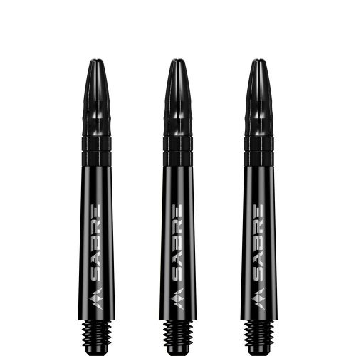 Darts szár közepes Mission Sabre fekete fém toppal 40mm