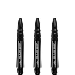Darts szár rövid Mission Sabre fekete fém toppal 36mm