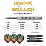 Dart szett Mission steel Dominik Grüllich 23,5g, 95% wolfram