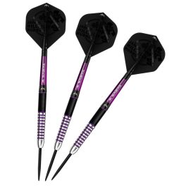 Dart szett Mission steel James Hurrell Black PVD-Electro Purple 24g, 90% wolfram