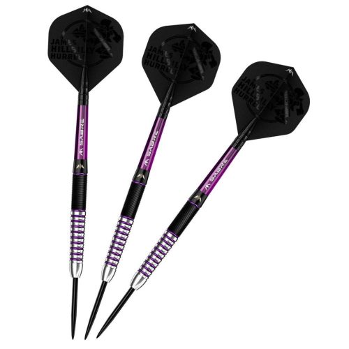 Dart szett Mission steel James Hurrell Black PVD-Electro Purple 24g, 90% wolfram