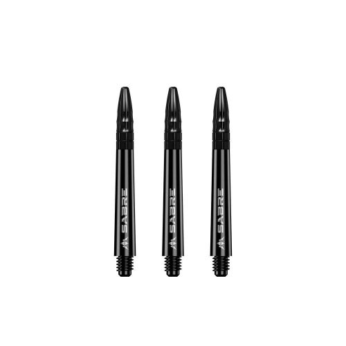 Darts szár közepes+ Mission Sabre fekete fém toppal 44,5mm