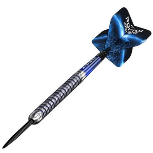 Dart szett Mission steel Josh Rock Rocky V2 ezüst-kék PVD, 22g 95% wolfram