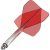 Darts toll és szár egyben Mission Force 90 átlátszó piros, standard No2 toll és közepes szár
