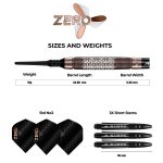 Dart szett soft Mission Zero Bronze PVD, 18g 97,5% wolfram