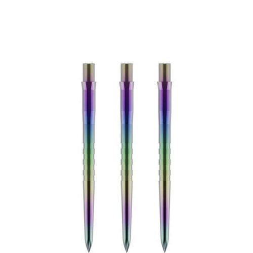 Darts cserélhető fémhegy Mission Caliburn EVO Grooved 32mm szivárvány