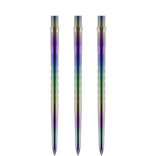 Darts cserélhető fémhegy Mission Caliburn EVO Grooved 38mm szivárvány