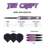 Dart szett steel Mission Joe Croft 23g, 95% wolfram