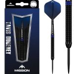 Dart szett Mission steel Tavis Dudeney 24g, fekete PVD 90% wolfram