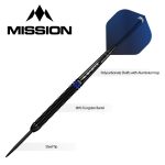 Dart szett Mission steel Tavis Dudeney 24g, fekete PVD 90% wolfram