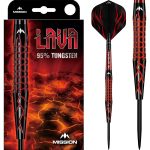 Dart szett Mission steel Lava 22g, 95% wolfram