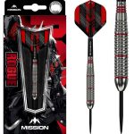 Dart szett steel Mission Rouge 22g, brass