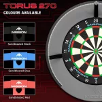 Darts világítás Mission Torus 270 USB-C kábellel, árnyékmentes