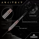 Dart szett Mission steel Arkitekt 21,5g, bronz, 90% wolfram