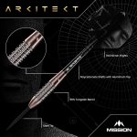 Dart szett Mission steel Arkitekt 23,5g, bronz, 90% wolfram