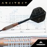 Dart szett Mission steel Arkitekt 23,5g, bronz, 90% wolfram