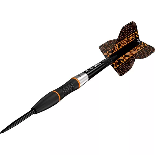 Dart szett Mission steel Horizon 22g, narancs-fekete PVD, 95% wolfram