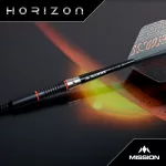 Dart szett Mission steel Horizon 22g, narancs-fekete PVD, 95% wolfram