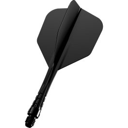 Darts integrált tollszár Mission Force 90 Vortex fekete, No6 toll és közepes szár
