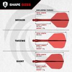 Darts integrált tollszár Mission Force 90 Vortex fekete, No6 toll és hosszú szár