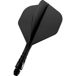 Darts integrált tollszár Mission Force 90 Vortex fekete, No2 toll és rövid szár