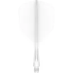 Darts integrált tollszár Mission Force 90 Vortex fehér, No6 toll és rövid szár