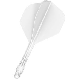   Darts integrált tollszár Mission Force 90 Vortex fehér, No2 toll és közepes szár