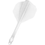 Darts integrált tollszár Mission Force 90 Vortex fehér, No2 toll és hosszú szár
