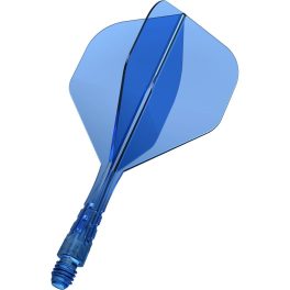   Darts integrált tollszár Mission Force 90 Vortex átlátszó kék, No2 toll és rövid szár