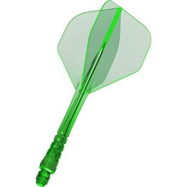   Darts toll és szár egyben Mission Force 90 Vortex átlátszó zöld, No2 toll és hosszú szár