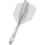 Darts integrált tollszár Mission Force 90 Vortex átlátszó, No6 toll és közepes szár